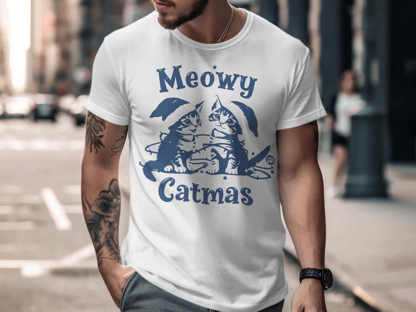 Meowy Catmas Holiday Cats T-Shirt