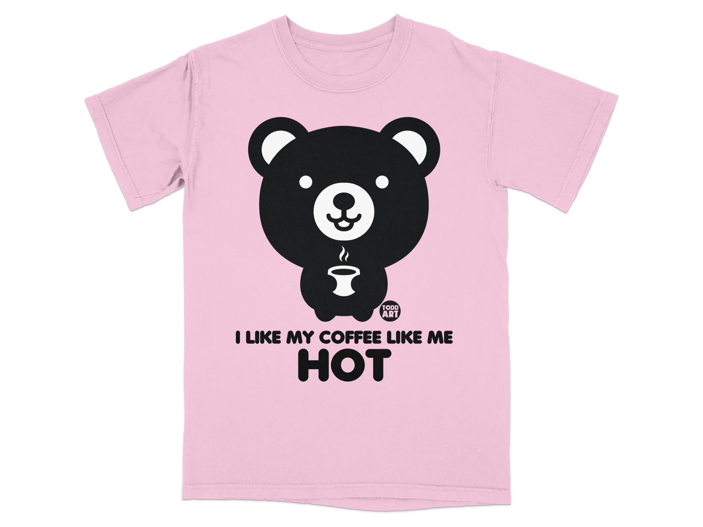 I Like My Coffee Like Me Hot Bear Graphic T-Shirt