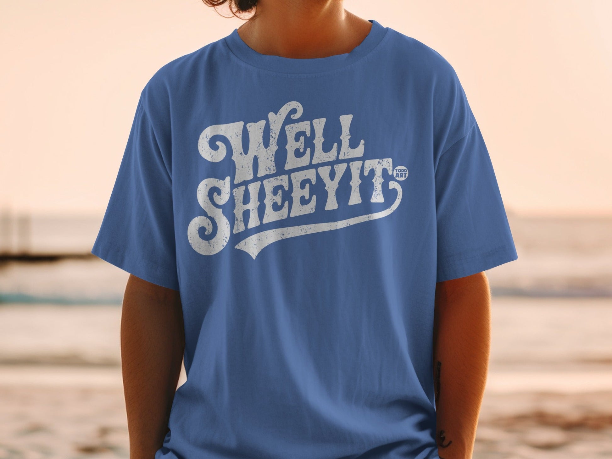 Well Sheeyit Graphic Design Short Sleeve T-shirt