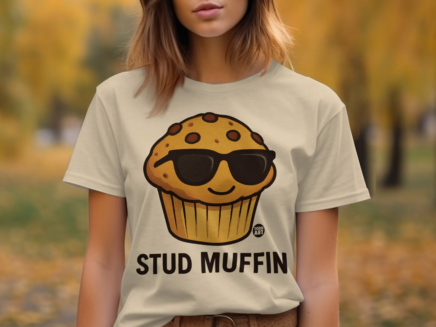 Stud Muffin Graphic T-Shirt for Fun Fashion Style