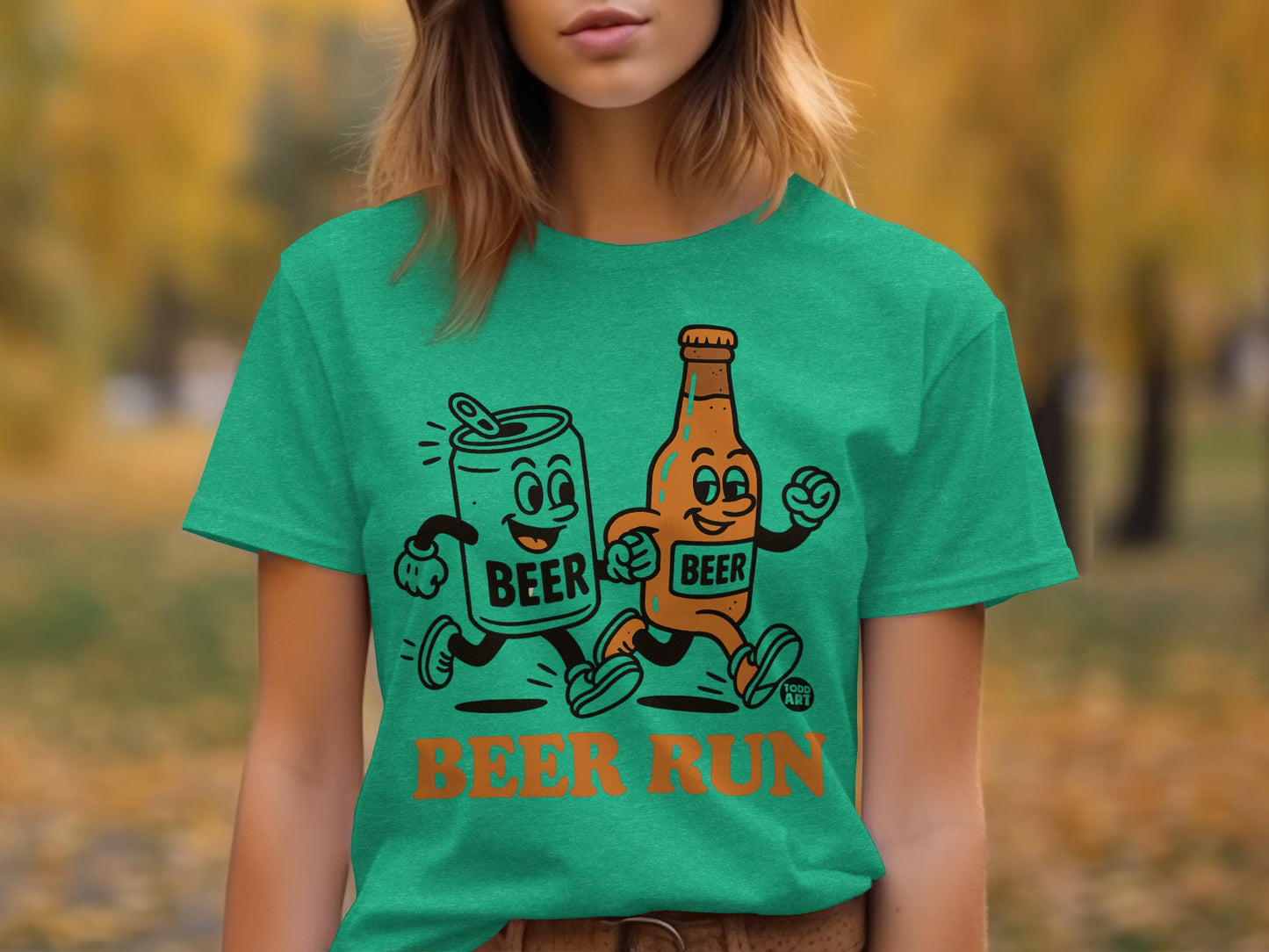 Beer Run Shirt Funny Graphic Tees for Beer Lovers