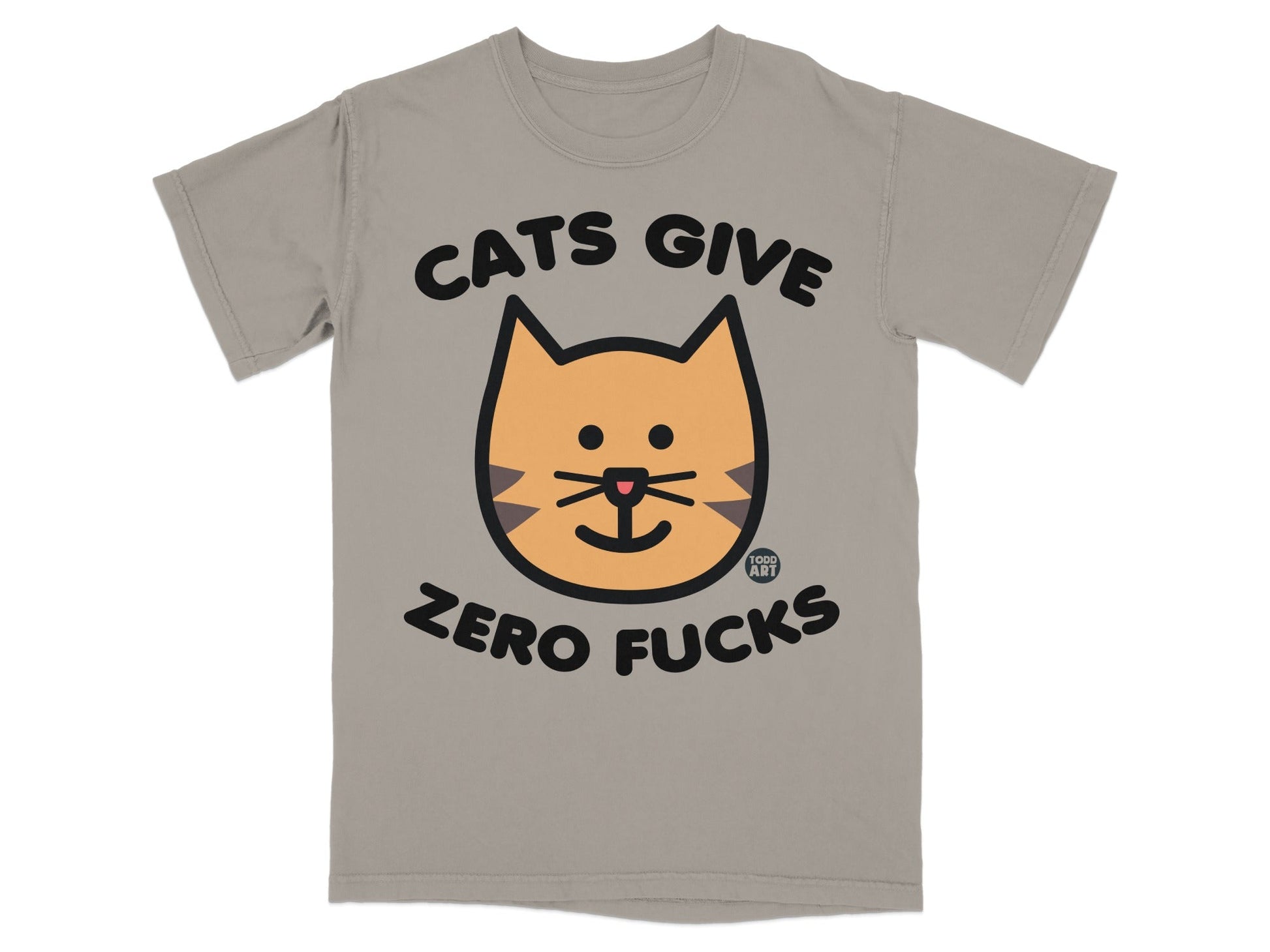 Cats Give Zero Fucks Funny T-Shirt