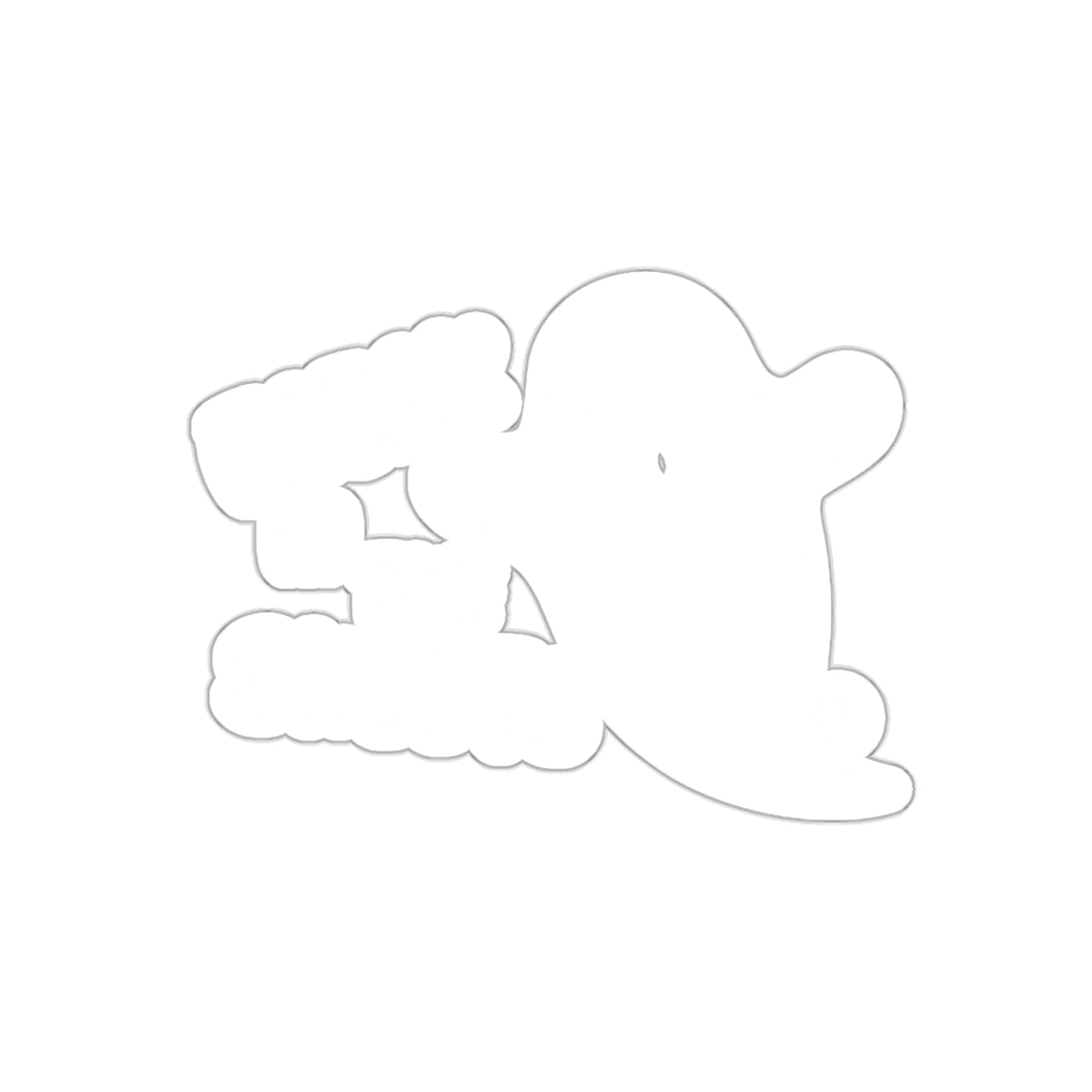 Messy with The Boo Sheet Ghost Sticker Decal