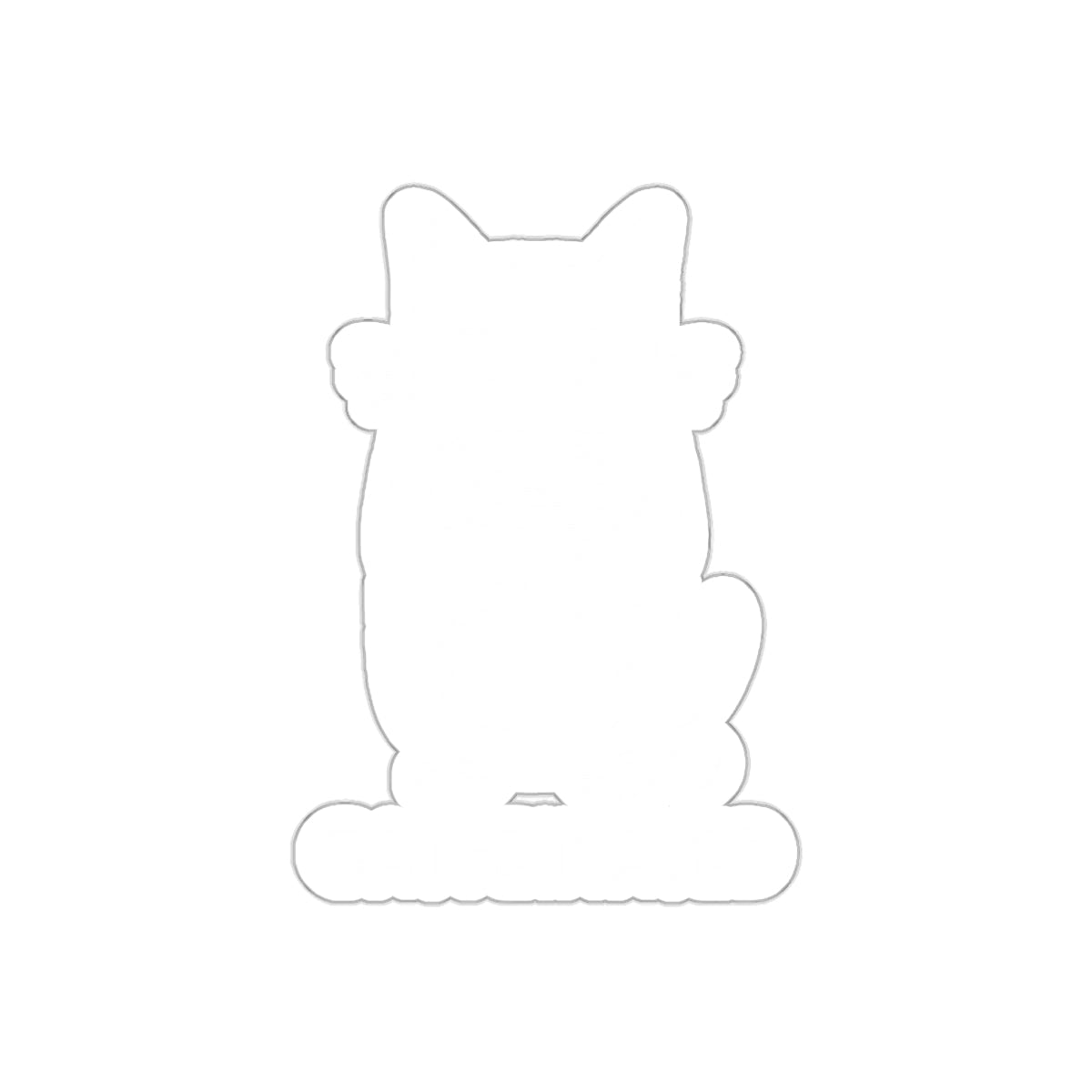 Cat Holding Coffee Cup Todd Art Catfeinated Design sticker