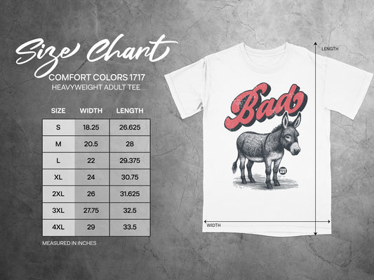 Bad Donkey Graphic Heavyweight Adult Tee