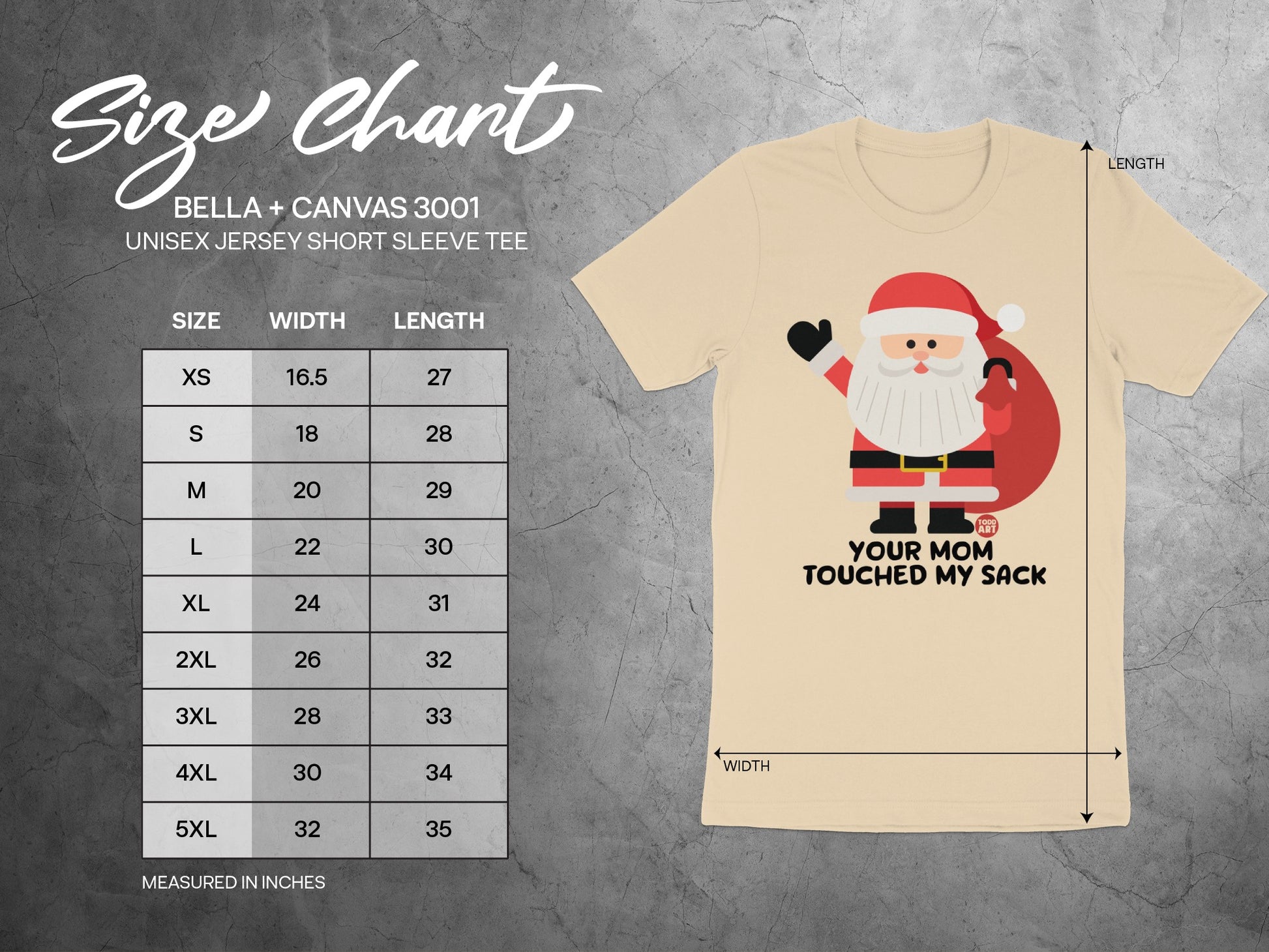 Funny Santa Your Mom Touched My Sack Shirt