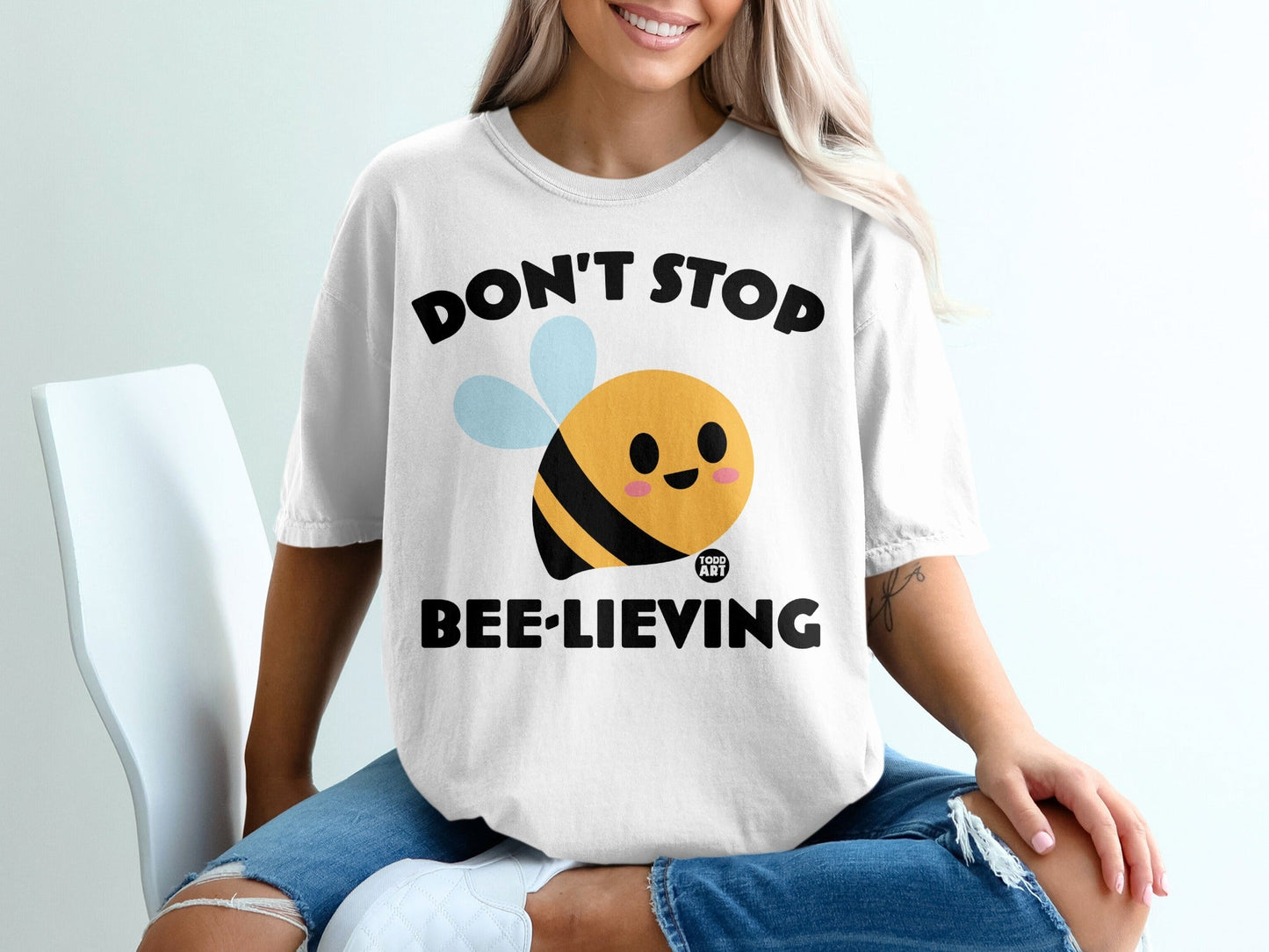 Don't Stop Bee-lieving Graphic Shirt