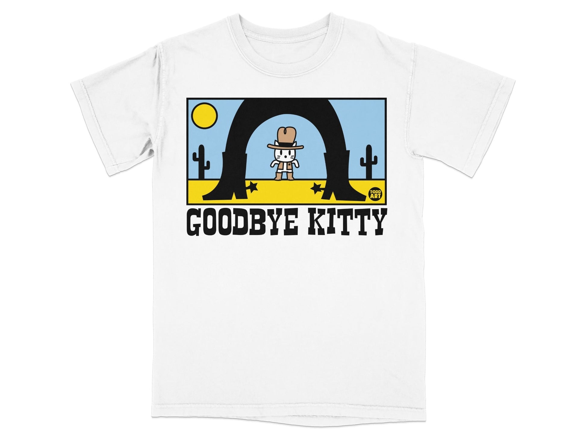 Goodbye Kitty Cowboy Graphic T-shirt