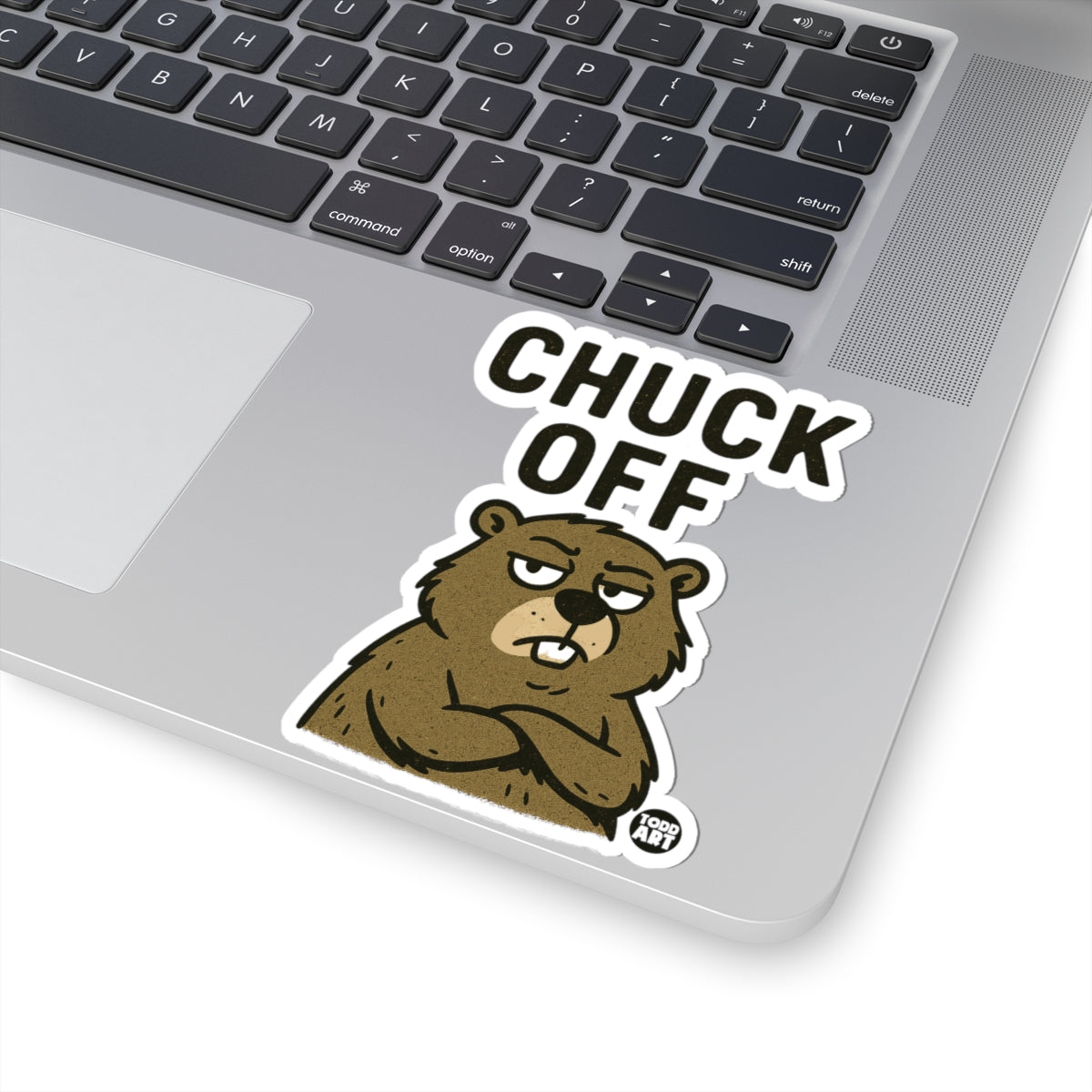 Chuck OffTodd Art Sticker