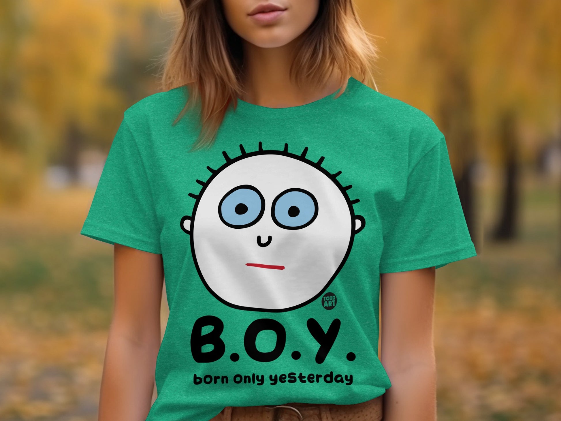 Fun Graphic B.O.Y. Born Only Yesterday T-shirt