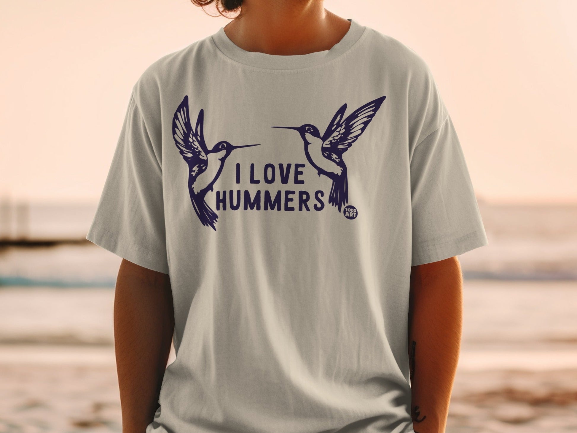 I Love Hummers Graphic Printed T-shirt