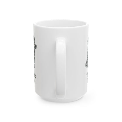 Typewriter Blues Todd Art Mug