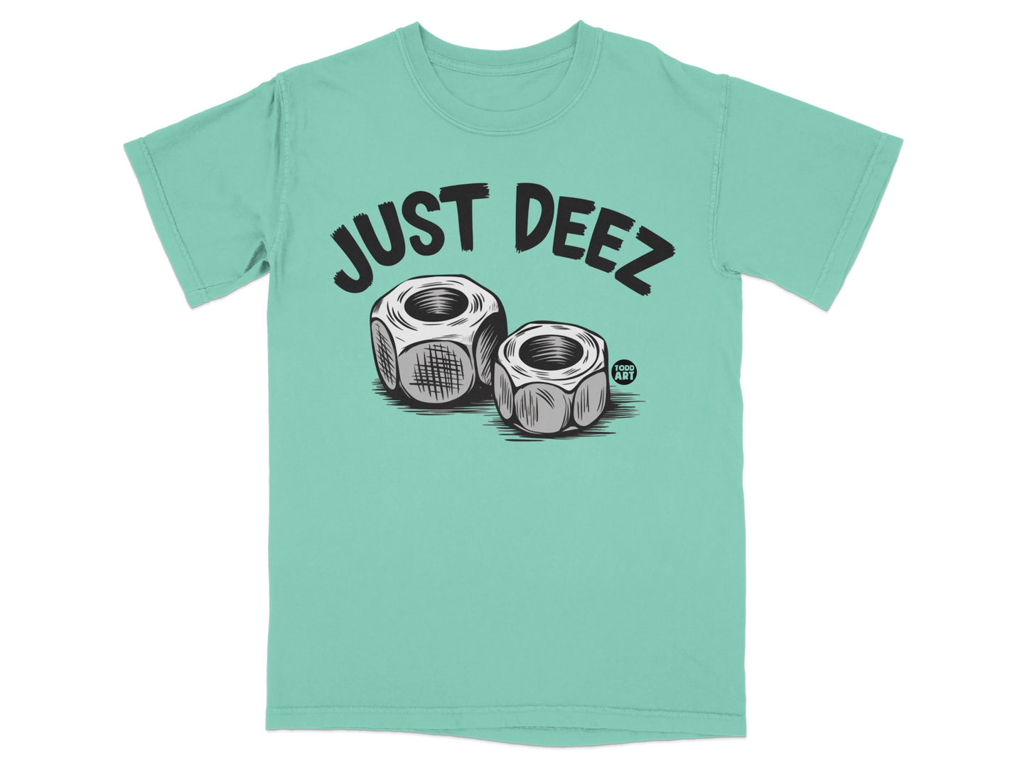 JUST DEEZ Nuts Graphic Design Light Teal product type