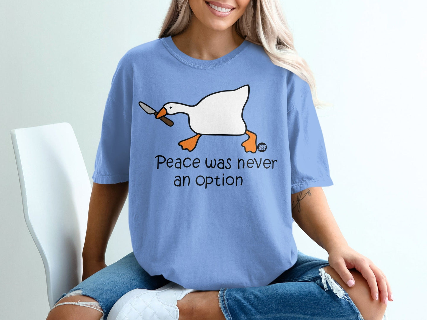 Peace Was Never An Option Goose T-Shirt