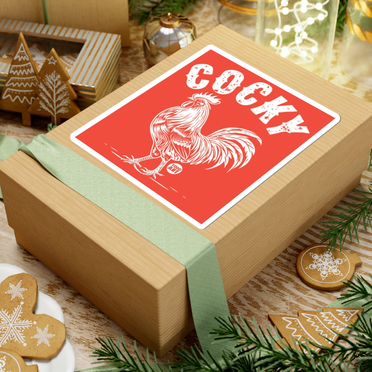 Cock Todd Art Sticker