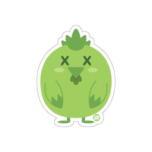 Cute Green Cartoon Bird Design Sticker Bird Product