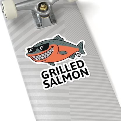 Grilled FishTodd Art Sticker