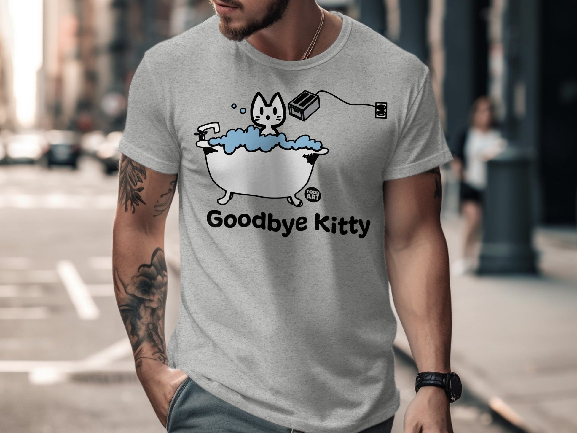 Goodbye Kitty Graphic Tee for Cat Lovers Shirt