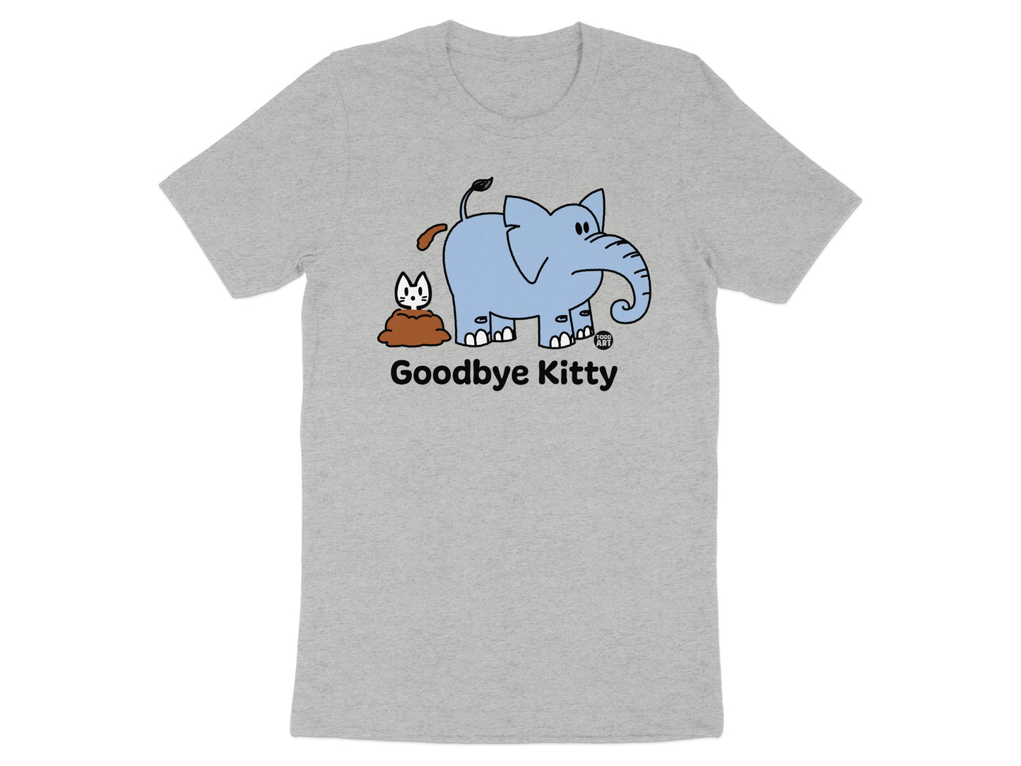 Goodbye Kitty Fun Graphic Print T-shirt
