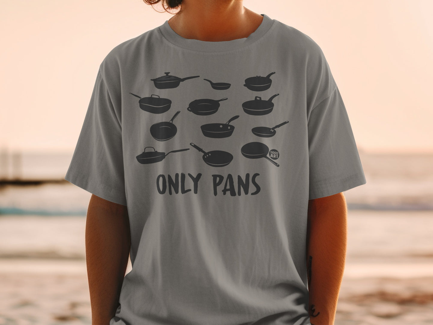 Only Pans Kitchen Cookware Graphic Shirt product type