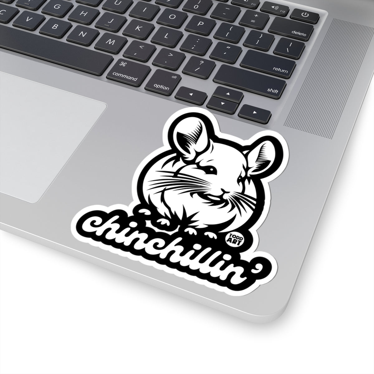 Chinchillin Todd Art Sticker