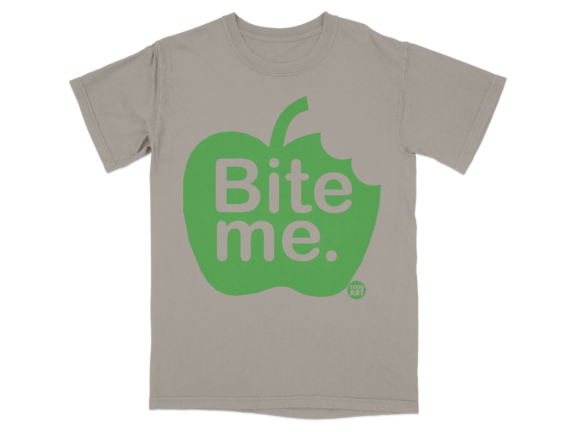 Bite Me Green Bitten Apple Graphic Shirt product type