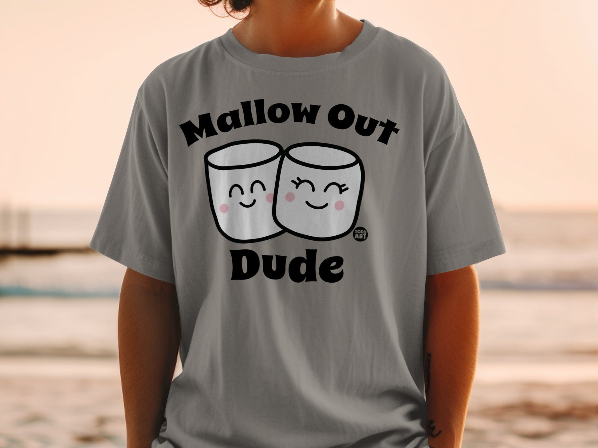 Mallow Out Dude Adorable Design T-Shirt