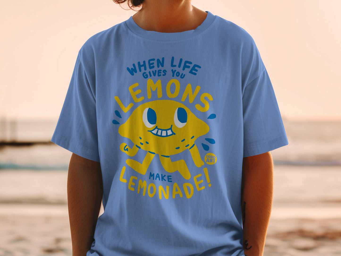 WHEN LIFE GIVES YOU LEMONS MAKE LEMONADE Todd Art blue product type