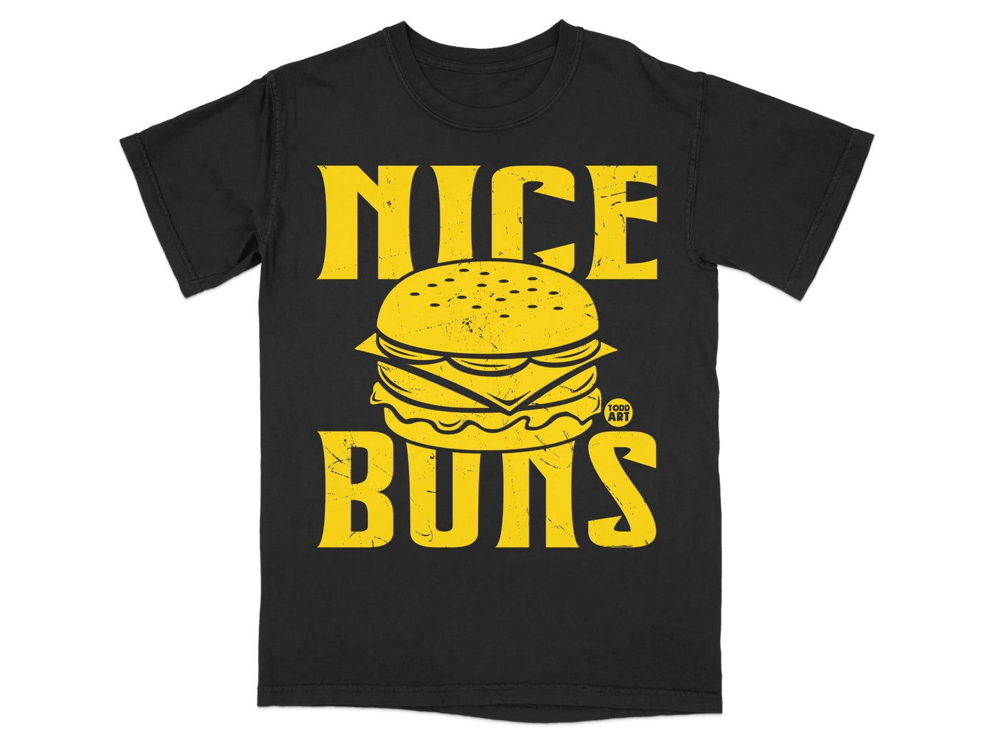 Nice Buns Burger Graphic Design T-Shirt