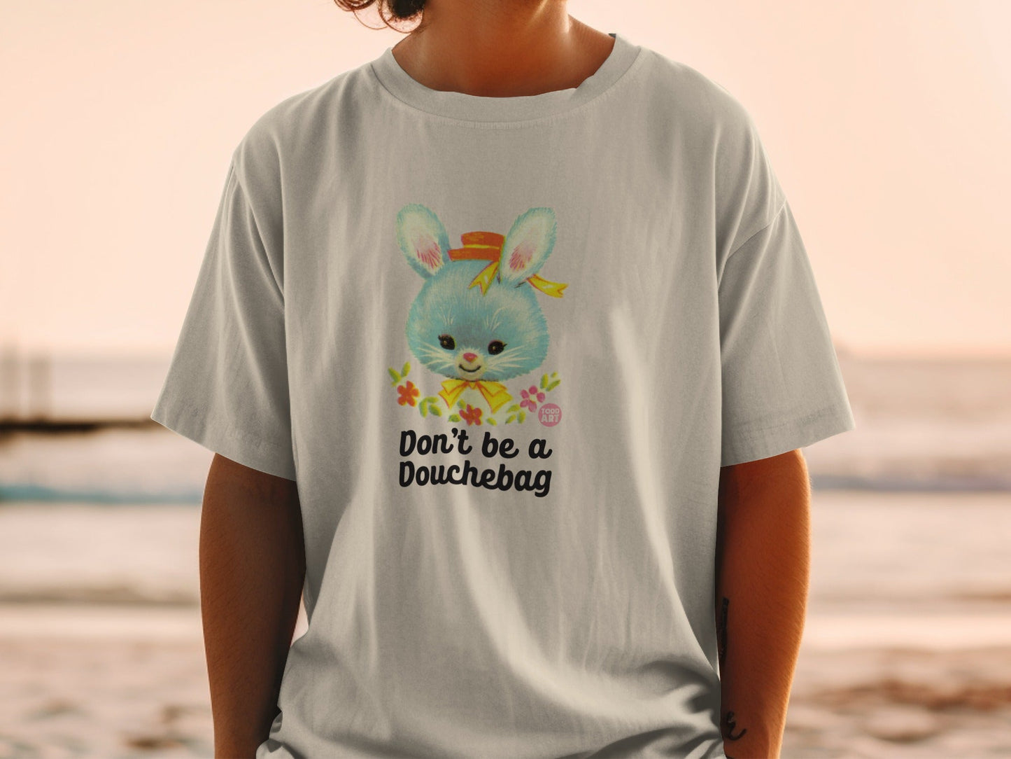 Don't Be a Douchebag Bunny Graphic Tee