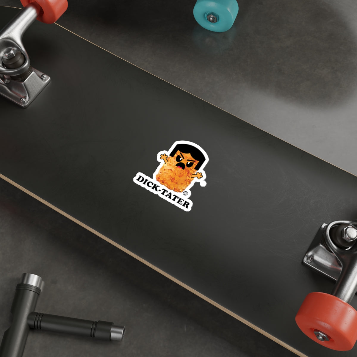 Funny Dictator Potato Sticker for Skateboards