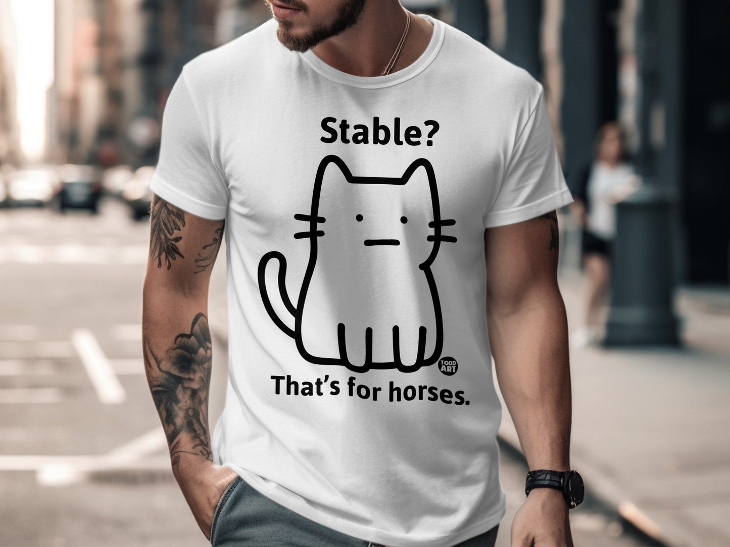 Stable That's For Horses Cat T-Shirt