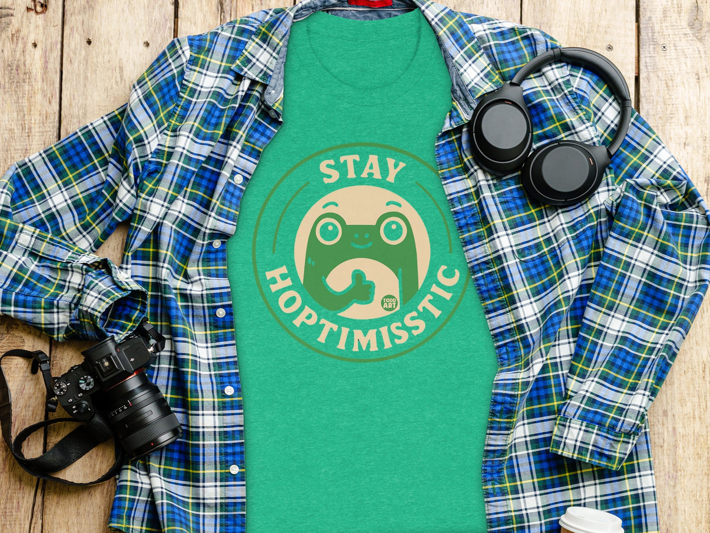 Stay Hoptimistic Sloth Graphic T-shirt product