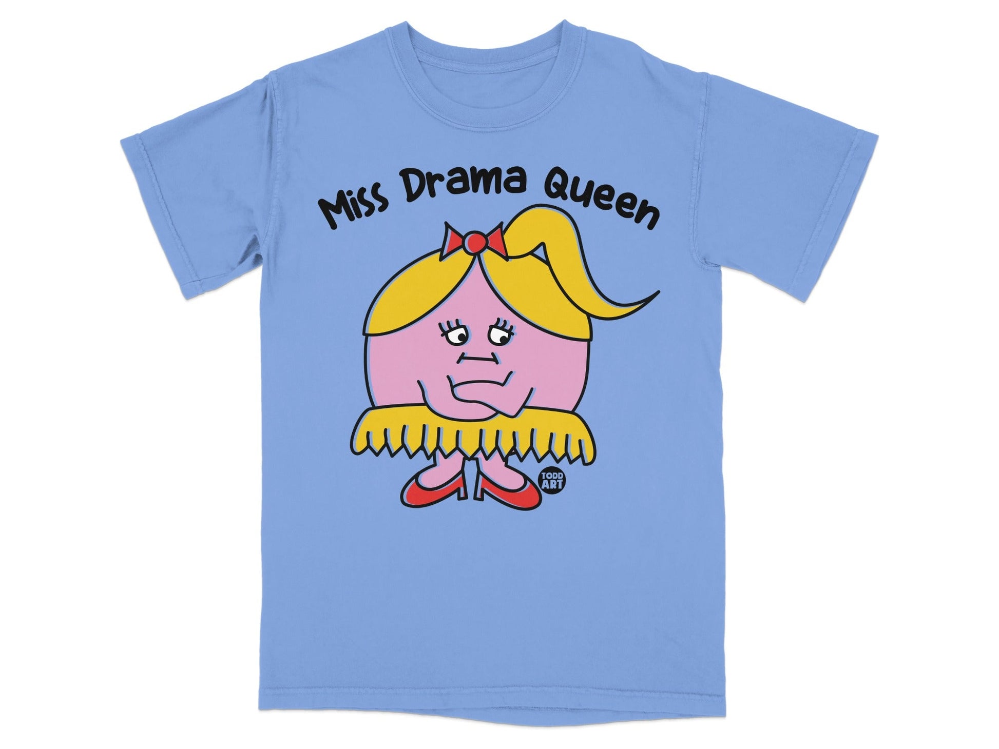 Miss Drama Queen Funny Character Graphic Tee