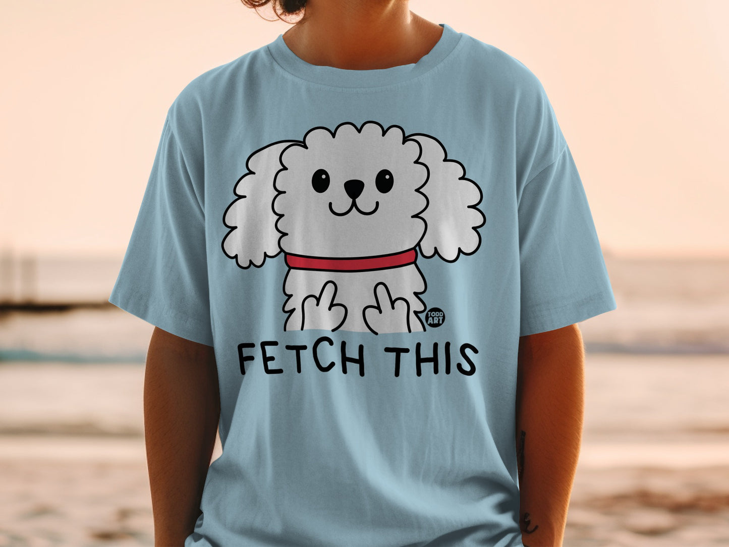 Fetch This Graphic Dog Design T-shirt