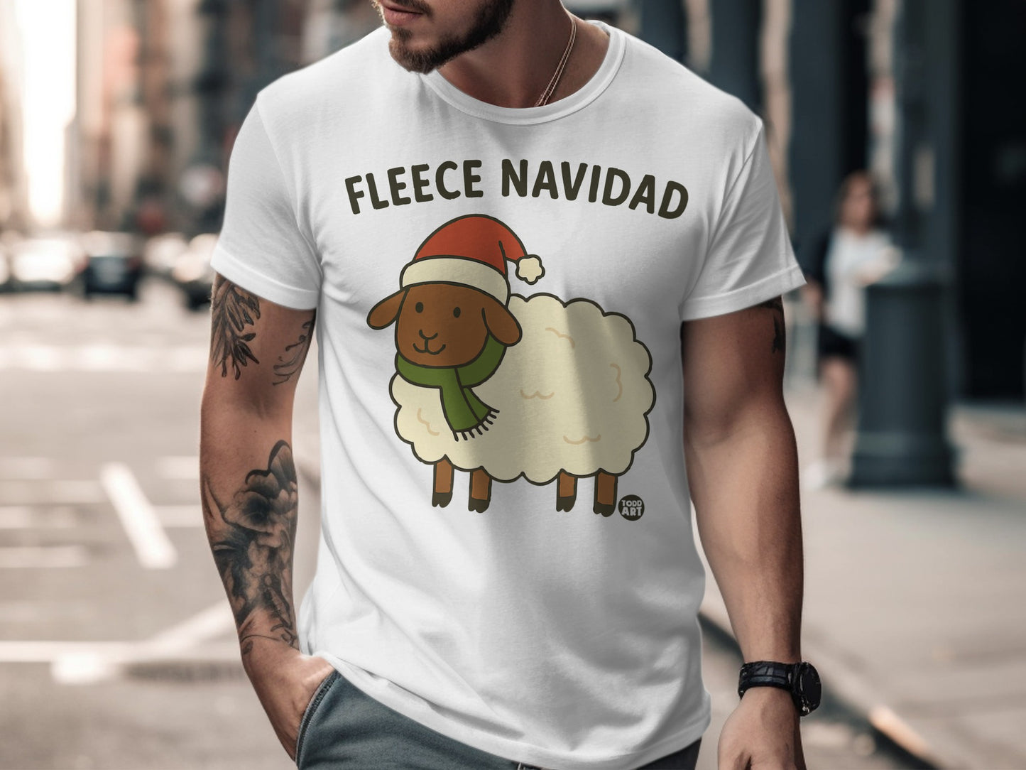 Fleece Navidad T-shirt Christmas Holiday Special Edition