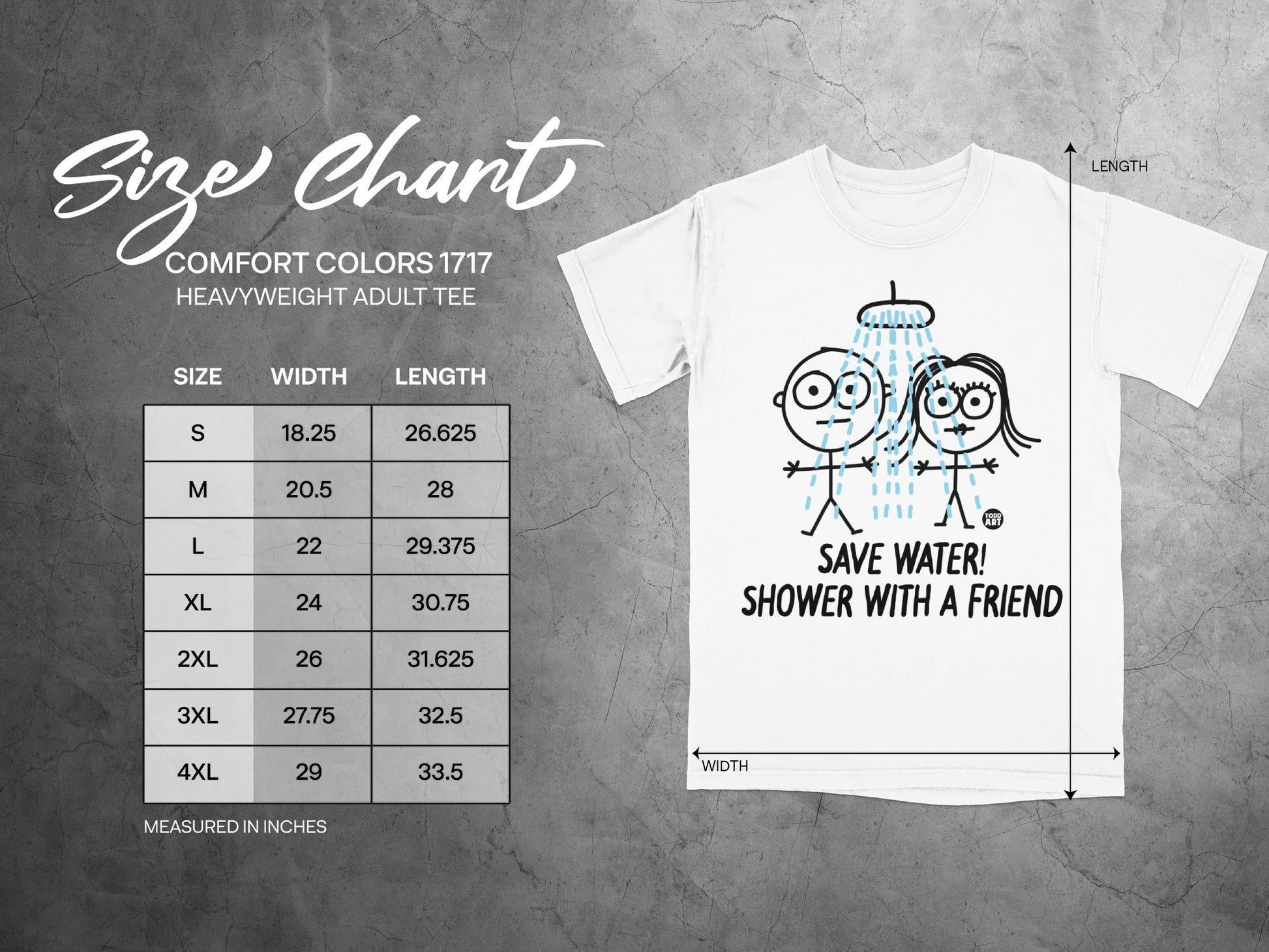 Save Water Shower With a Friend Heavyweight Adult Tee