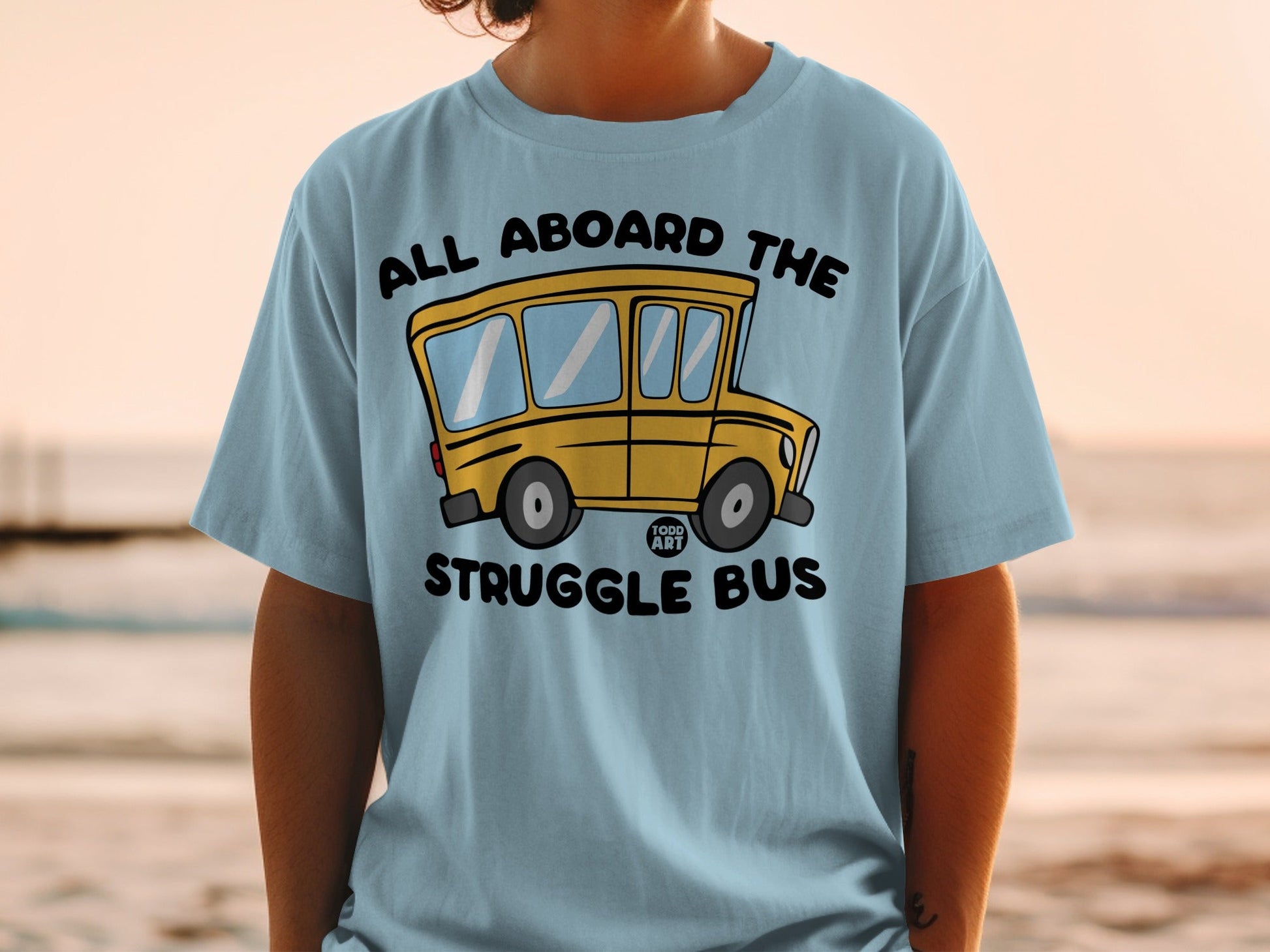 All Aboard The Struggle Bus Graphic T-Shirt