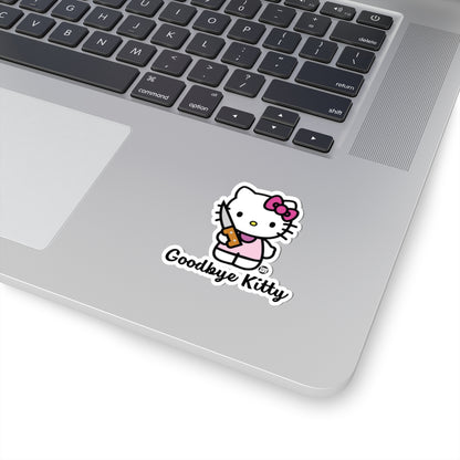 Kitty's Final Moment Todd Art Sticker
