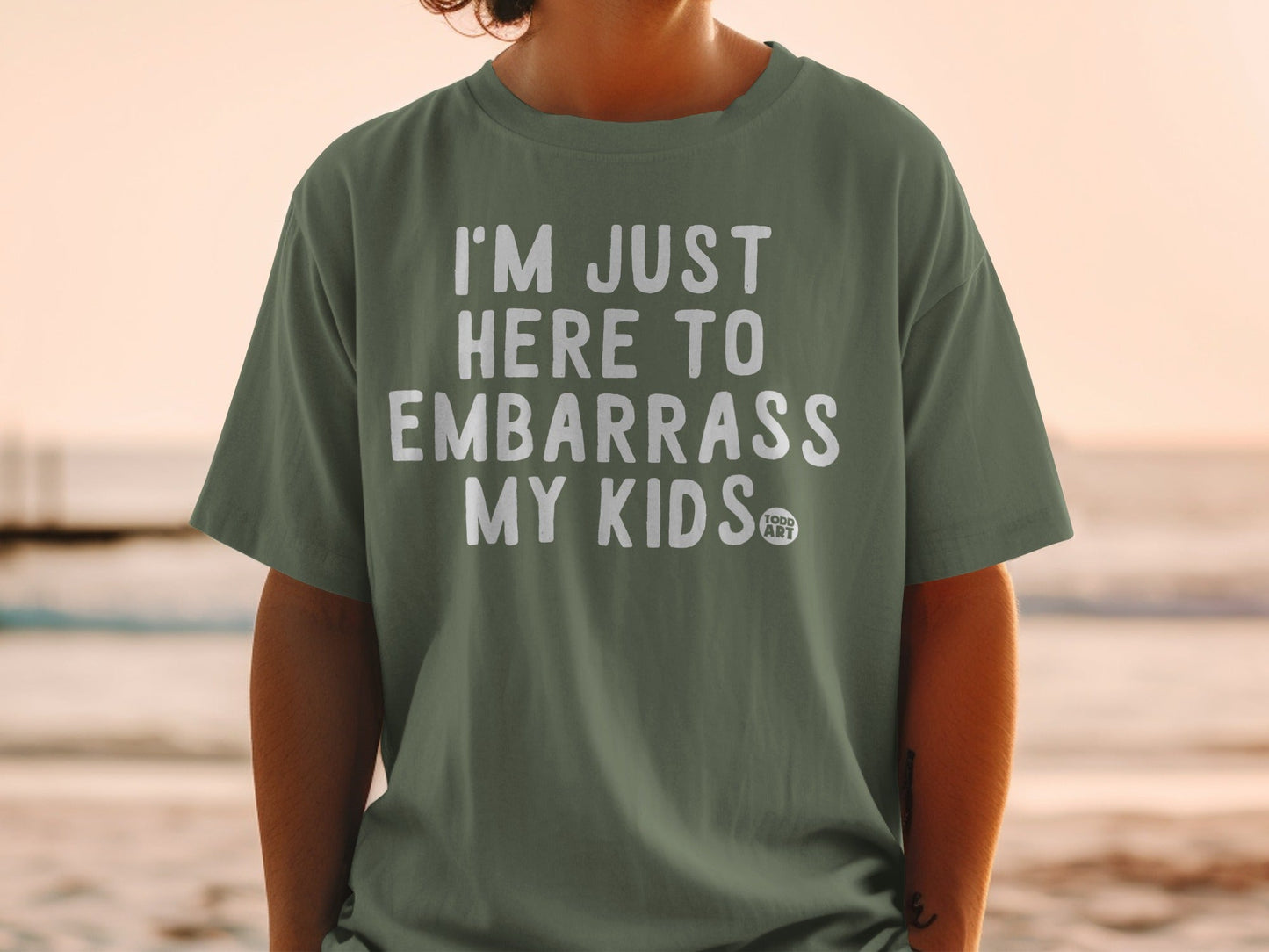 I'm Just Here to Embarrass My Kids T-shirt