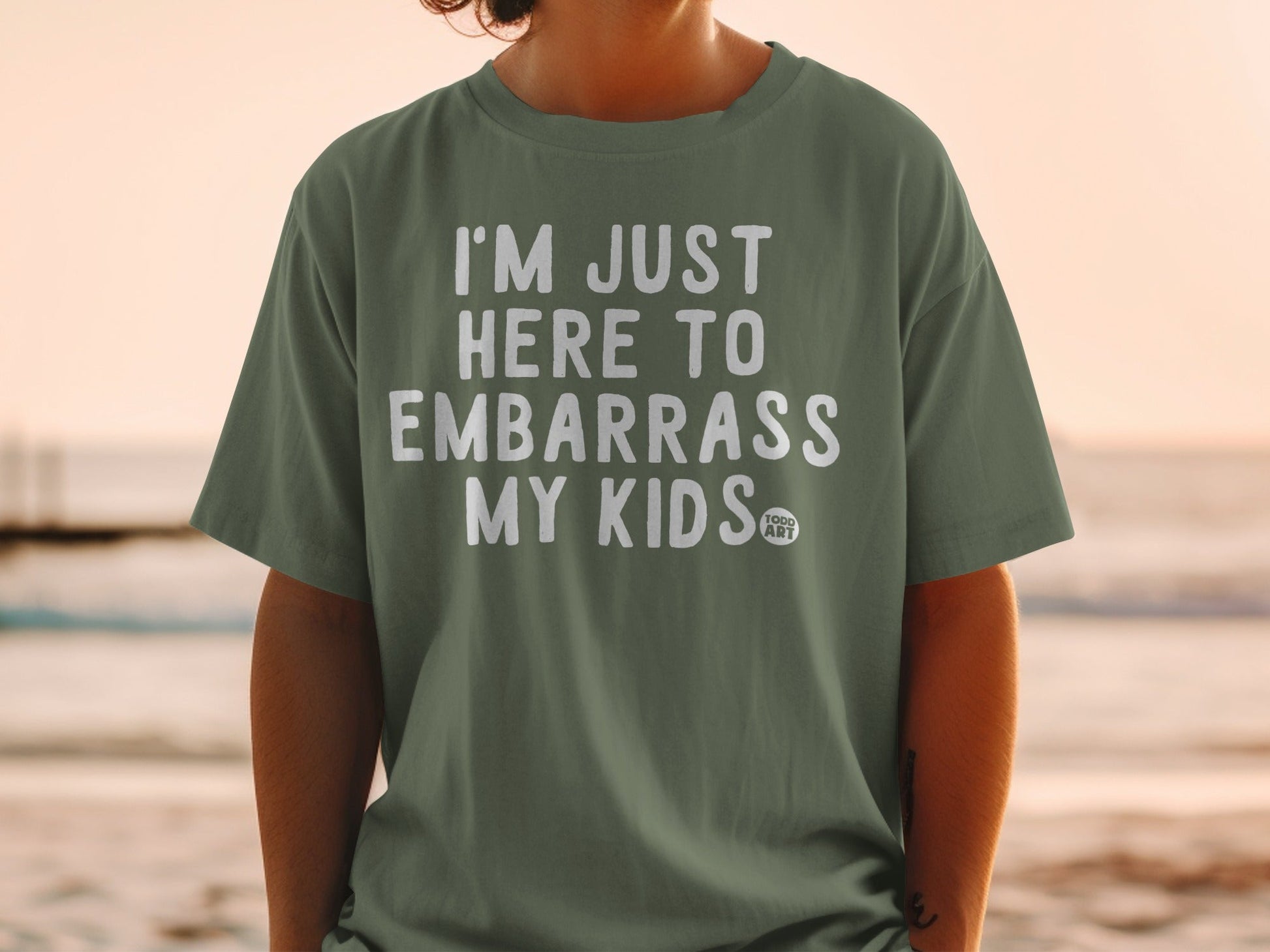 I'm Just Here to Embarrass My Kids T-shirt