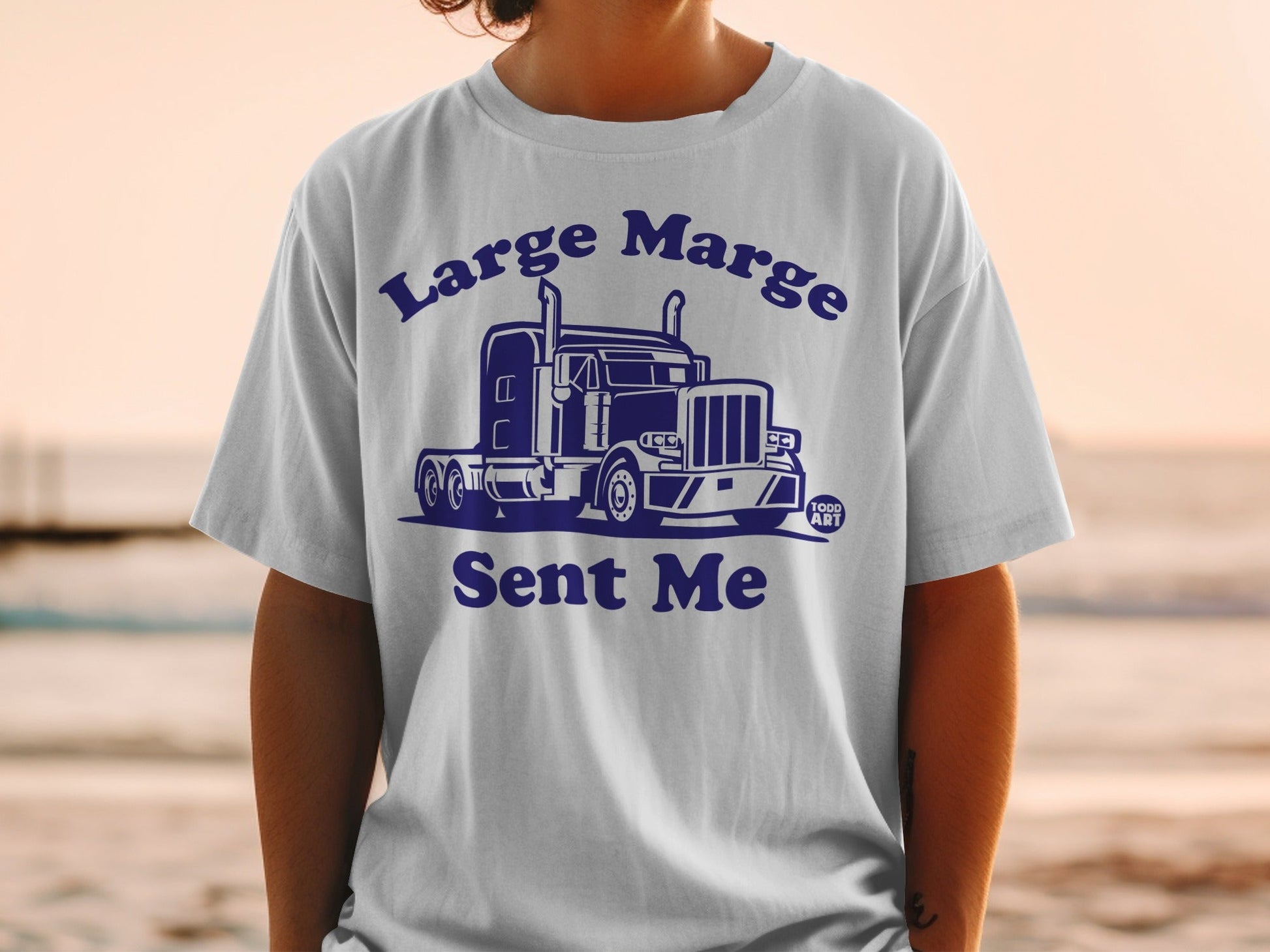 Large Marge Sent Me Truck Graphic T-Shirt