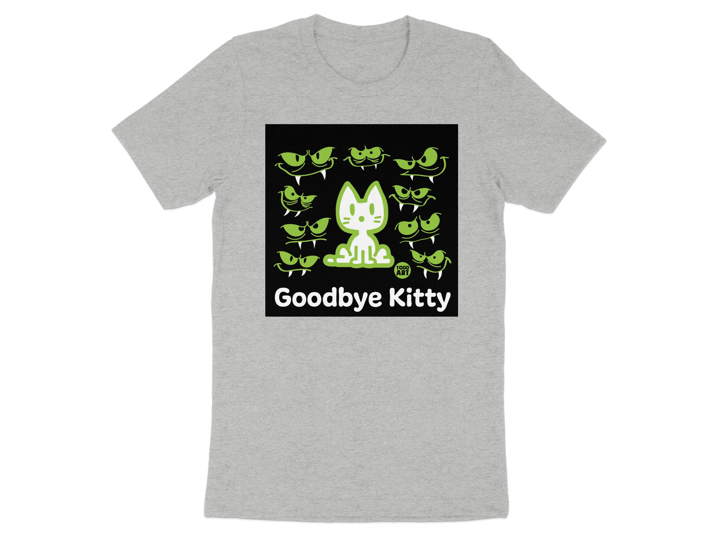 Goodbye Kitty Graphic Tee with Fun Cat Design