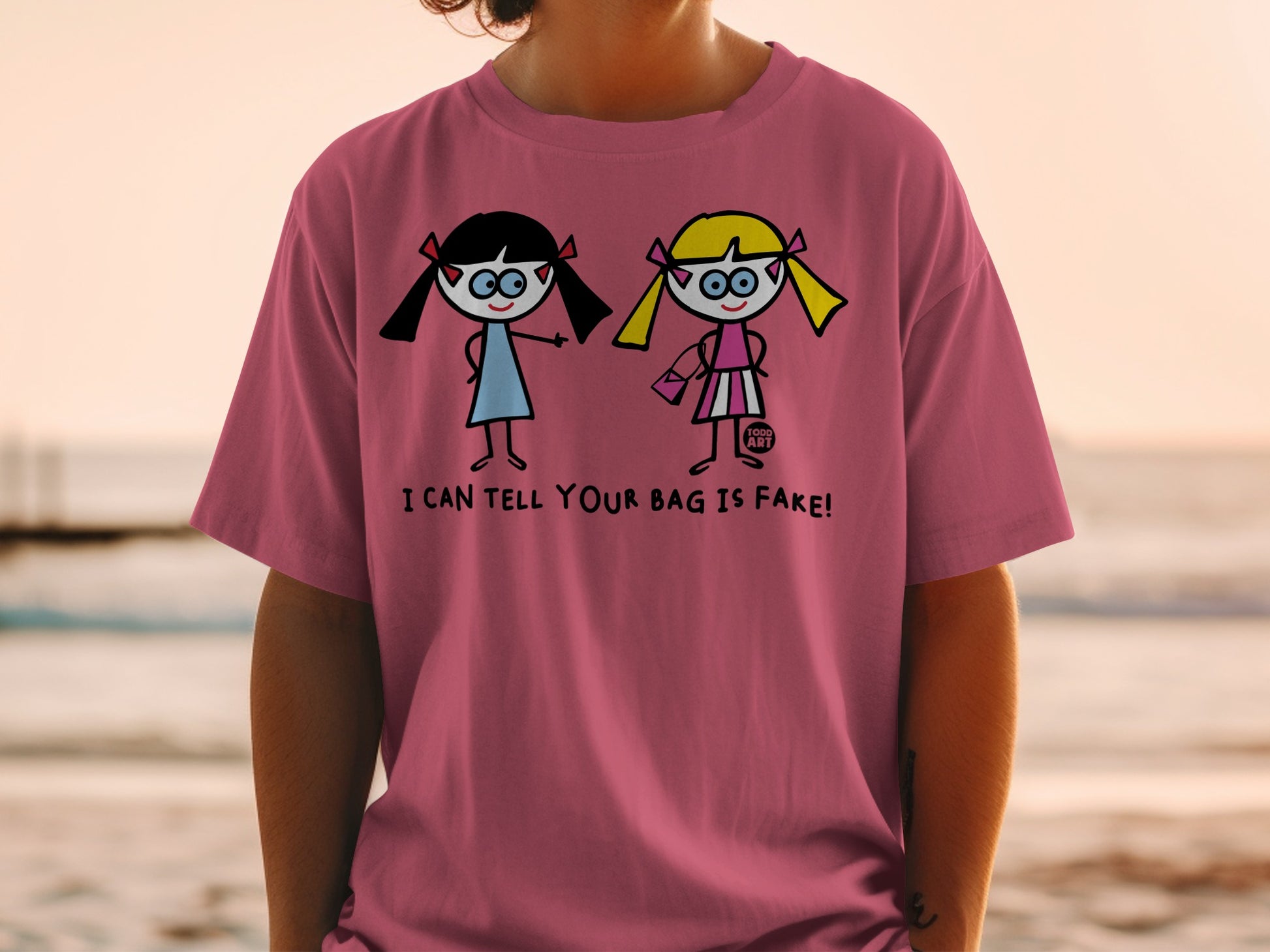I Can Tell Your Bag is Fake Fun Cartoon T-Shirt