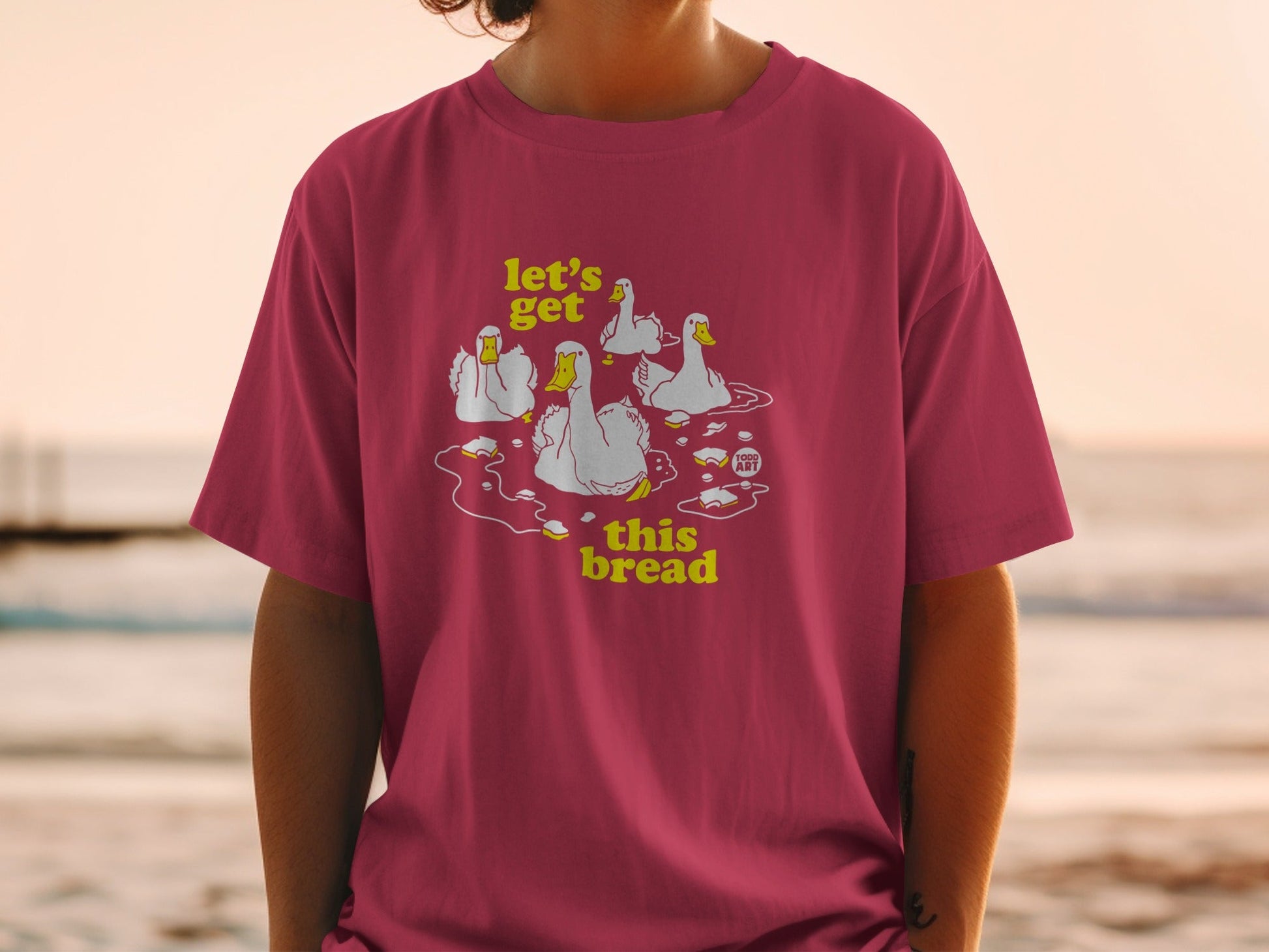 Let's Get This Bread Duck Graphic T-Shirt