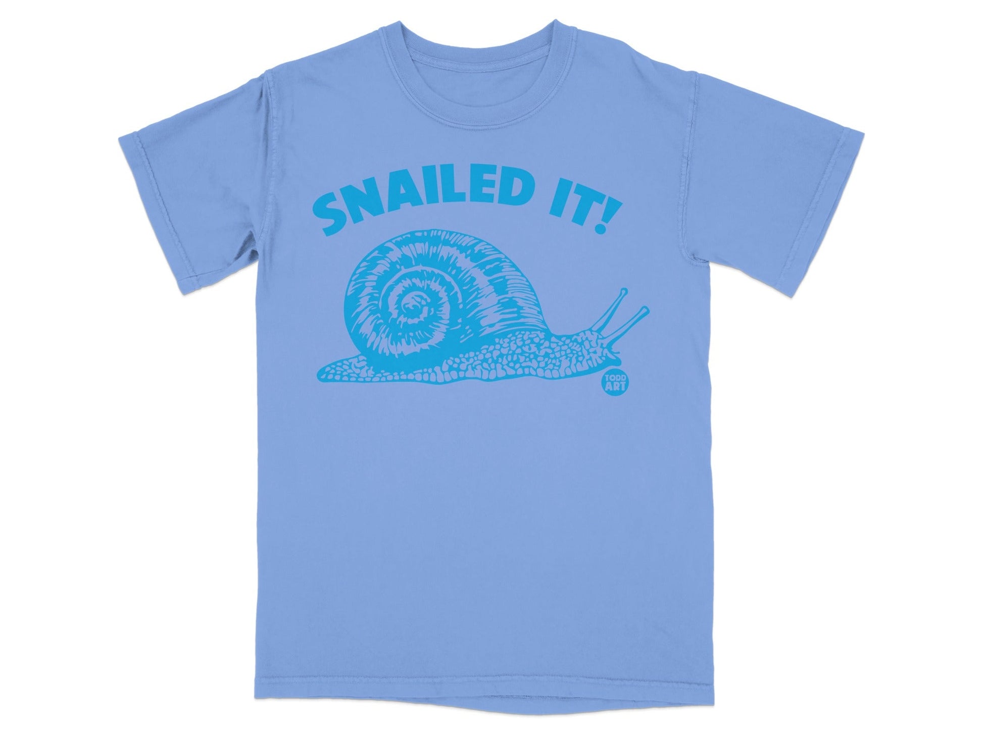 Nailed It Snail Graphic Tee Shirt Casual Wear