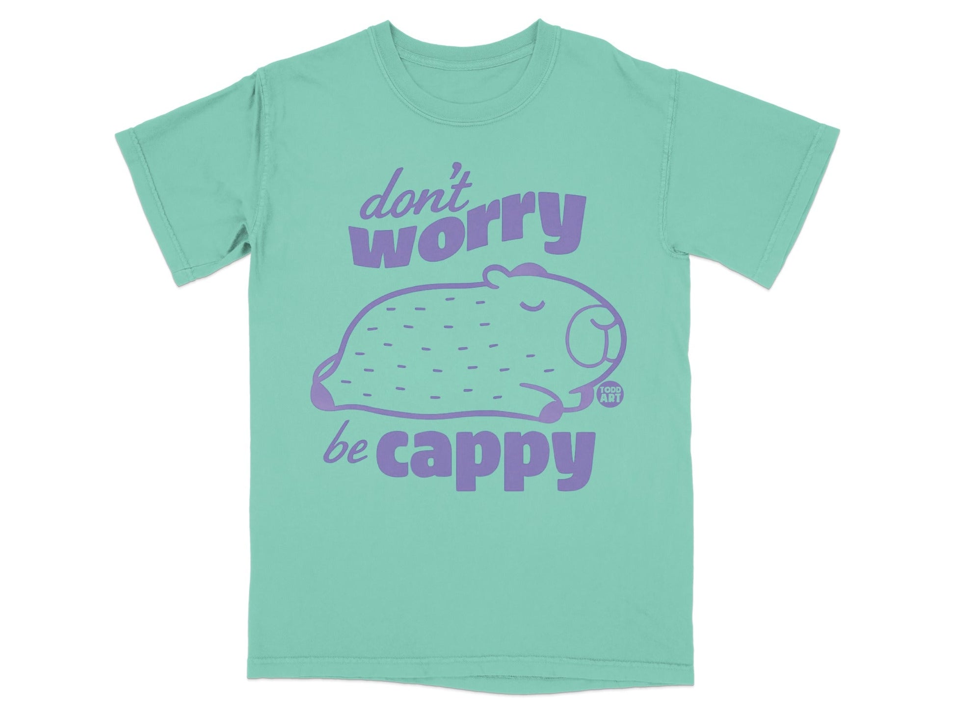 Don't Worry Be Cappy Todd Art Tee Shirt