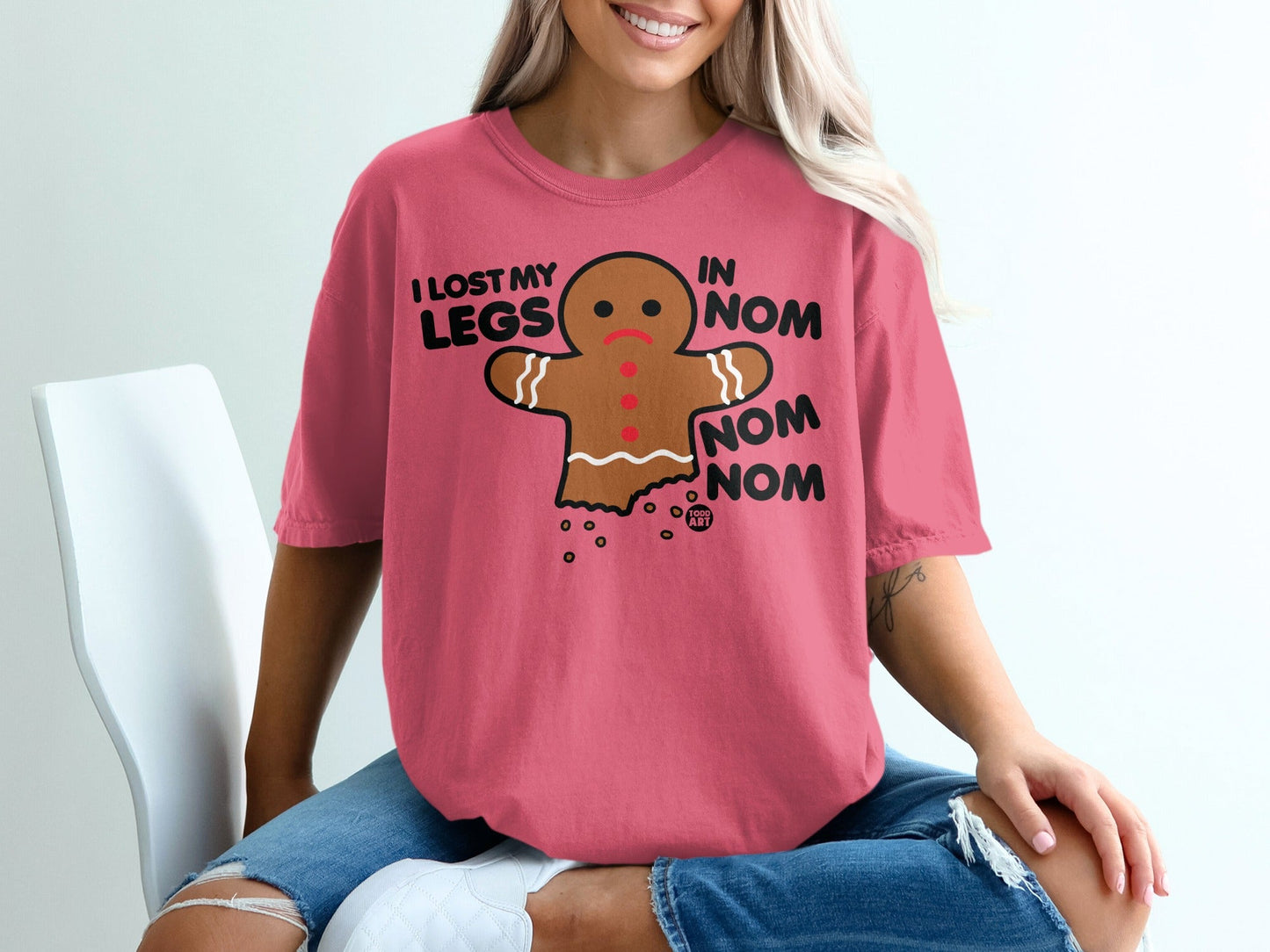 I Lost My Legs Gingerbread Man Humorous T-Shirt