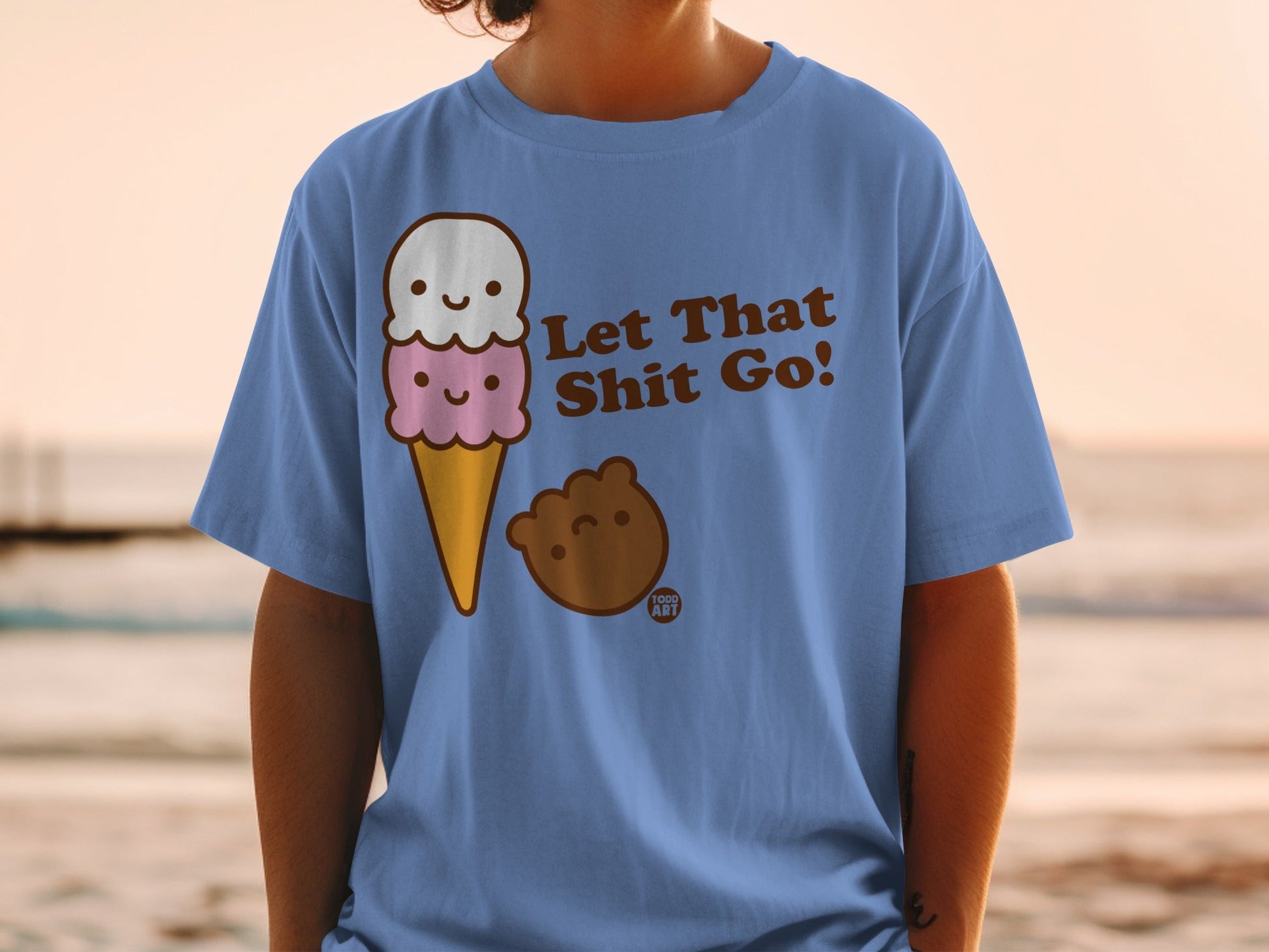 Let That Shit Go Ice Cream Graphic T-Shirt Product
