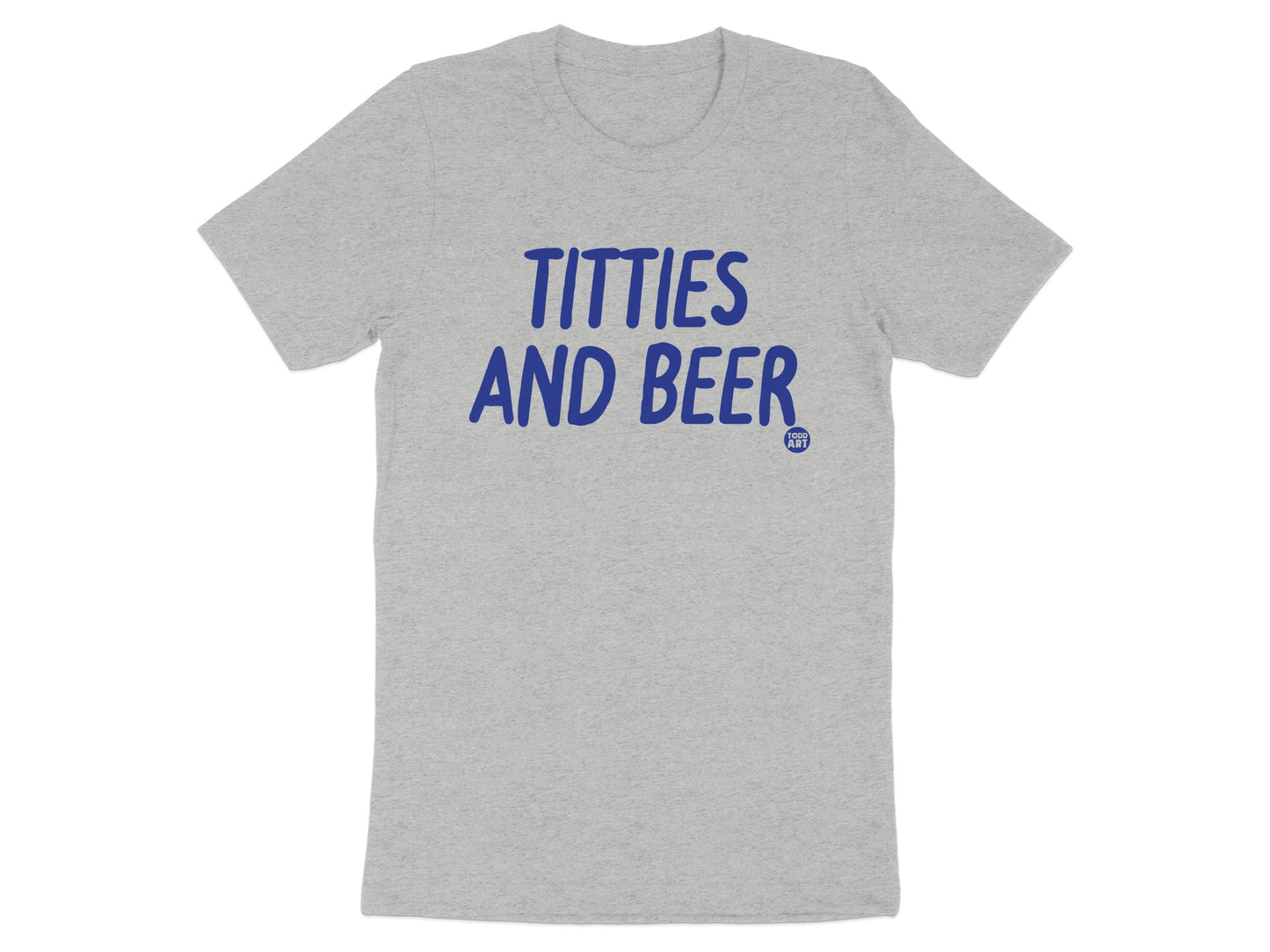 Titties And Beer Graphic Unisex Casual T-Shirt